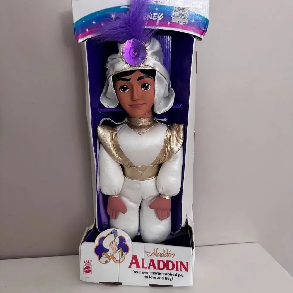Vintage Disney Aladdin Plush Doll by Mattel Movie Inspired Pal New in Box 10914